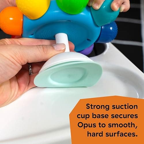 Baby Einstein Ocean Explorers Opus Spin & Sea Suction Toy for Highchair, Lights & Vibrant Colors, Ages 3 Months and up thumbnail 4
