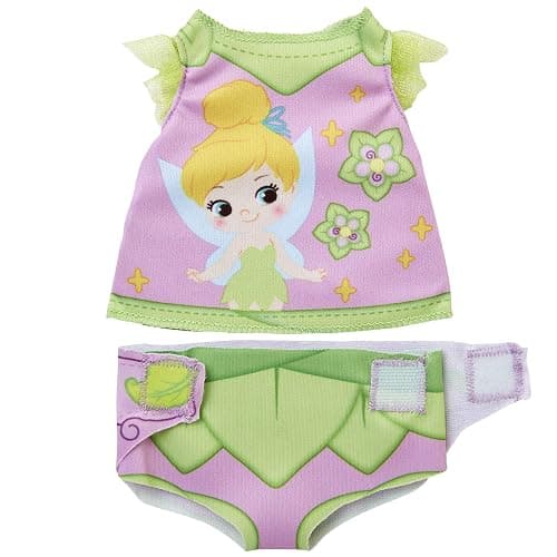 My Disney Nursery Baby Doll Clothes & Accessories, Tinker Bell Diaper Accessory Pack Inspired by Disney's Tinker Bell Character! Includes Doll T-Shirt, Doll Diaper Cover, Clip with Charm thumbnail 4