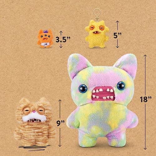 Fuggler Alley Cats 9-Inch Plush Toy (Stinkface) by ZURU – Funny Ugly Monster Stuffed Animal with Human-Like Teeth, Collectible Plush for Kids, Tweens, Teens, Adults & Cat-Loving Weirdos thumbnail 3