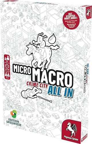 MicroMacro: Crime City 3 Board Game by Pegasus Spiele - 1-4 Players – Board Games for Family – 15-45 Minutes of Gameplay – Games for Game Night – Teens and Adults Ages 14+ - English Version thumbnail 2