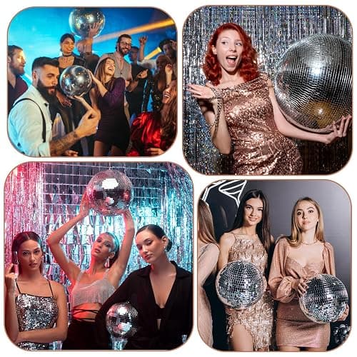 10000 Pcs Disco Ball Mirror Tiles Self Adhesive 5 x 5 mm Small Square Mirror Mosaic Tiles Disco Ball Tapes Stickers for Crafts DIY Party Decoration thumbnail 7