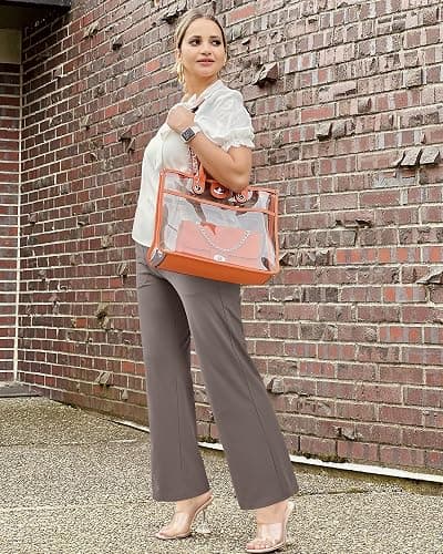 G4Free Wide Leg Pants for Women Loose Yoga Pants with Pockets Petite/Regular/Tall Stretch Casual Lounge Pants thumbnail 4