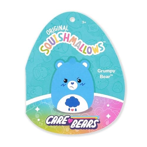 Squishmallows Original Care Bears 12in Grumpy Bear – Official Jazwares Plush (Medium-Sized) thumbnail 6