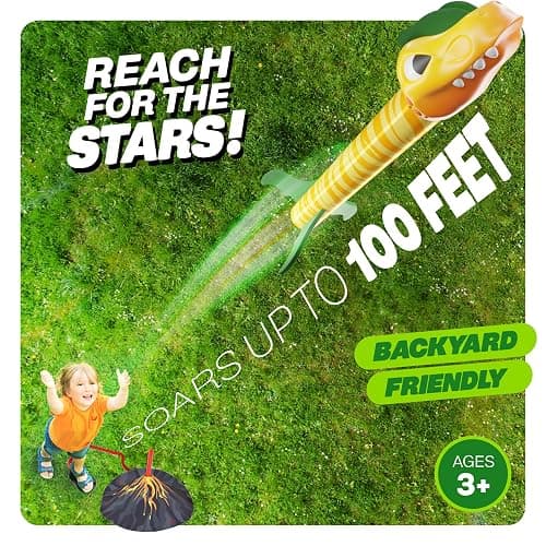 Ninja Blast Dinosaur Toy Rocket Launcher for Kids Toys for Kids 3-5 5-7 4-6 - Outdoor Toys for Kid Ages 4-8 - 3 4 Year Old Boy Birthday Gift - Gifts for Boys Age 3 4 5 6 Years Toy for Toddlers thumbnail 2