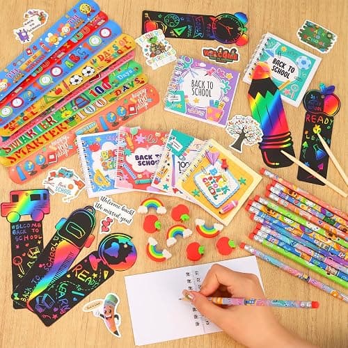 SZCECHRE 24 Pack Back to School Gifts for Students, Classroom Welcome Gift Set with Stationery Supplies, First Day of School Gifts for Kids, Teacher Rewards and Student Appreciation Favors thumbnail 2