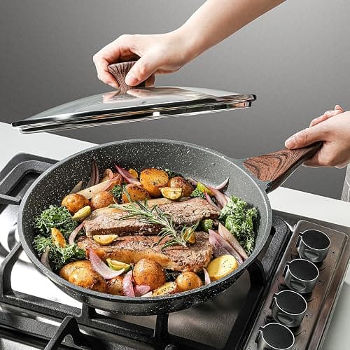 SENSARTE 1.5 Quarts Nonstick Saucepan with 8 Inch Frying Pan Skillet with Lid thumbnail 2
