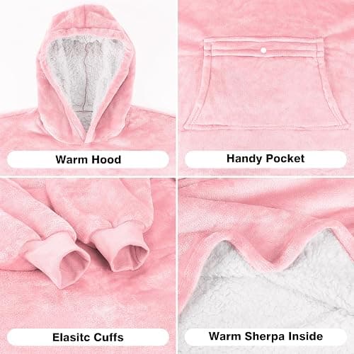 Catalonia Blanket Hoodie for Kids, Oversized Wearable Sherpa Sweatshirt Pullover for Teens Youth, Gift Idea thumbnail 3