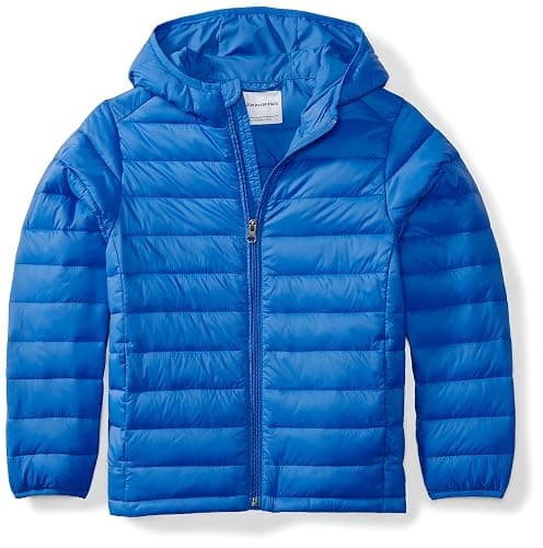 Amazon Essentials Boys and Toddlers' Lightweight Water-Resistant Packable Hooded Puffer Coat - Image 1