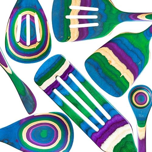 Baltique Mumbai Collection 7 Piece Cooking Utensil Set, Safe for Nonstick thumbnail 6