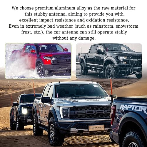 Car Bullet Antenna,Truck Exterior Decoration Accessories Car Vehicle Replacement Antenna Conpatible with Ford F150 RAM 1500 GMC Heavy Duty Pickup Trucks Accessories(New Upgrade Pink-U.S. Flag)… thumbnail 3