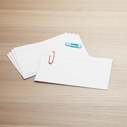 Amazon Basics Paper Flash Ruled Index Note Cards, Heavy Weight, White, 3 x 5 Inch Card, 300 Count, 100 Pack of 3 thumbnail 7