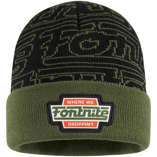 Fortnite Beanie Hat for Boys & Teens, Warm Knitted Winter Hat, Winter Accessories for School Travel Days Out, Gifts for Gamers - Image 1