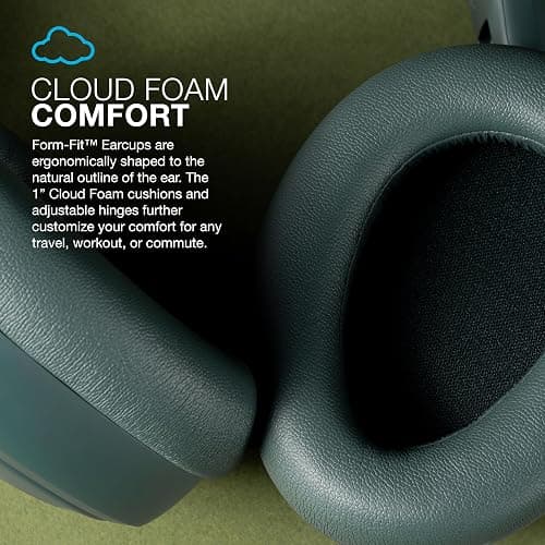 JLab JBuds Lux ANC Wireless Headphones, Sage, Hybrid Active Noise Cancelling, Customizable Sound, Spatial Audio Compatible, Premium Over-Ear Bluetooth Headset thumbnail 4
