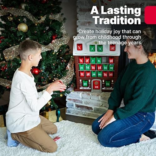 Step2 My First Advent Calendar, Kids Interactive Christmas Toy, Includes 25 Toy Refillable Bins, Hide Surprises for Holiday Excitement, Made of Durable Plastic, for Toddlers 1.5+ Years Old thumbnail 3