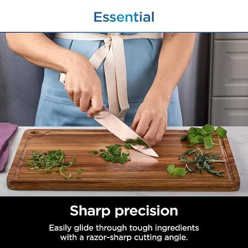 Ninja K12007WHBN NeverDull 7-Piece Prep Knife System, Essential, High Carbon Stainless Steel, Built-in Sharpener, White thumbnail 5