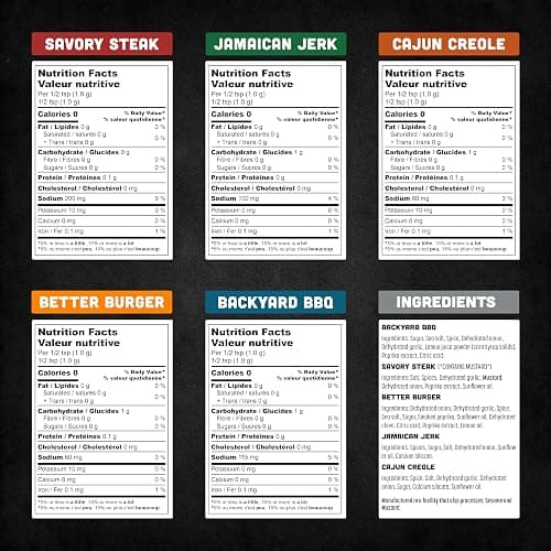 Spice Rack Co. BBQ Seasonings And Rubs - Smoking & Grilling Spices and Seasonings Sets, Grilling Accessories & Smoker Accessories, Unique Fathers Day Gift For Dad, Gifts For Father's Day (5 Pack) thumbnail 2