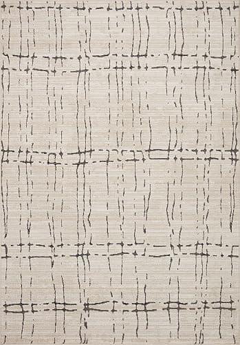 Loloi Darby Sand/Dk. Grey 11'-6" x 15' Area Rug | DAR-06 Approx. 11x15 Beige Living room Dining room Bedroom, Contemporary, Sophisticated, Cozy, Hand-Knotted, Area Rug thumbnail 2