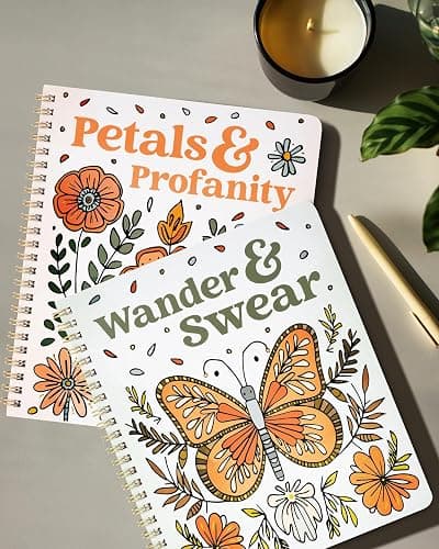 Beautiful Coloring Book Set of 2 for Adult Relaxation - Funny Coloring Books with Floral Designs for a lot of Laughs - The Perfect Stress-Relieving Gift for Women thumbnail 8