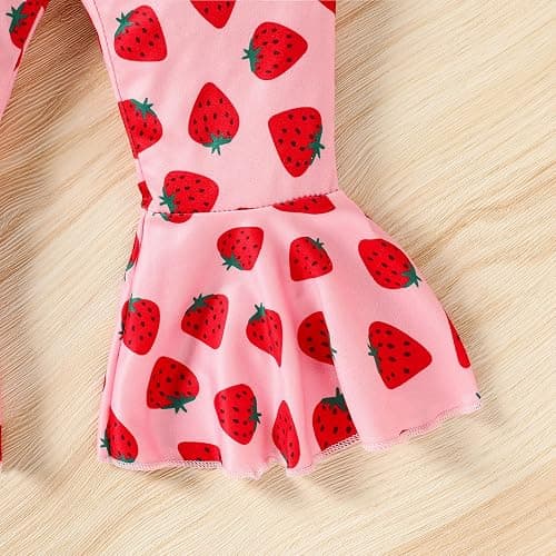 GRNSHTS Baby Girl Birthday Clothes First One Letter Short Sleeve Romper+Flared Pants+Headband 3Pcs Cake Smash Outfits thumbnail 6