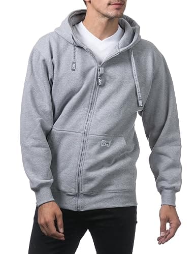 Pro Club Men's Heavyweight Full Zip Fleece Hoodie thumbnail 5