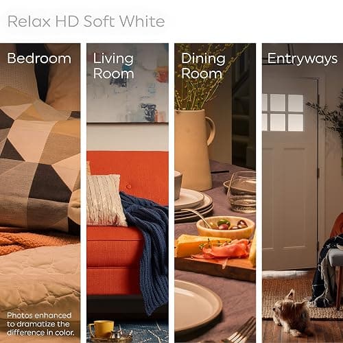 GE Relax LED Light Bulbs, 60 Watt, Soft White, A19 (4 Pack) - 4 Pack thumbnail 5