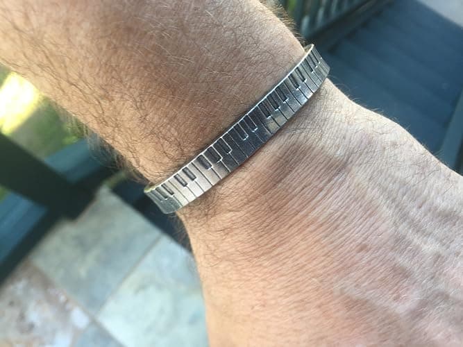 Quotable Cuffs Piano Cuff Inspirational Jewelry Bracelet - Great Piano Gift for Music Teachers, Musicians, and Music Students By Whitney Howard Designs thumbnail 2