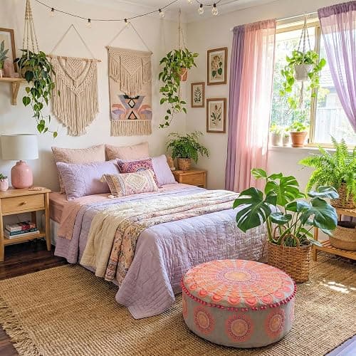 Mandala Life ART Large Boho Pouf Cushion Cover Pink Round Floor Pillow Luxury Kids Room Décor Cotton Pouf Ottoman Cushion for Meditation Yoga and Boho Chic Seating Area Stool Cotton 24x8 Unstuffed thumbnail 7