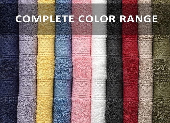 ZUPERIA Classic Hand Towels Pack of 10 (16 x 28 Inches) 100% Ring Spun Cotton Light Weight & Super Absorbent, Fast Drying Hand Towels for Bathroom, Hotels, Travel and Spa (Assorted) | Super Absorbent, Fast Drying, Light Weight, Assorted Multicolor, Classic, Bathroom, Hotels, Travel, Spa thumbnail 3