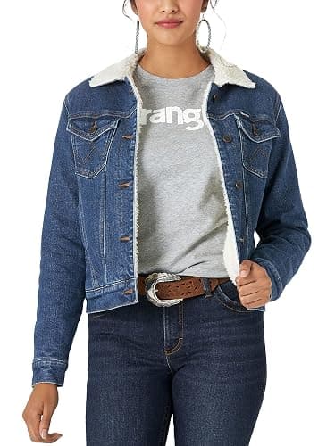 Wrangler Women's Sherpa Lined Denim Jacket - Image 1