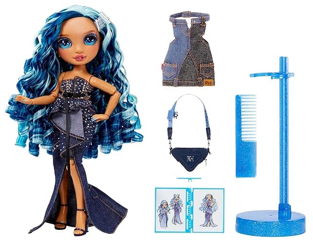 Rainbow High Fantastic Fashion Skyler Bradshaw - Blue 11” Fashion Doll and Playset with 2 Complete Doll Outfits, and Fashion Play Accessories, Great Gift for Kids 4-12 Years Old thumbnail 5