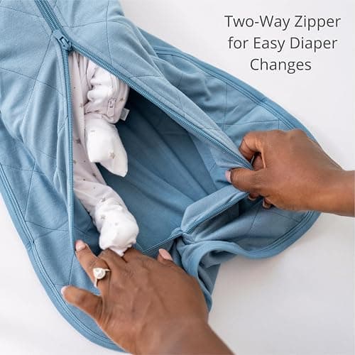 Dreamland Baby Viscose Swaddle Blanket (0-6 Months). 1.0 TOG Ultra Soft Swaddle Blanket w/Built in Band. 95% Viscose, 5% Spandex (Rose). Mom-Owned US Business, Premium Materials thumbnail 5