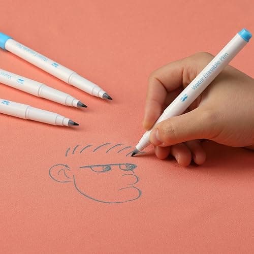 Mr. Pen- Fabric Markers for Sewing, 5 Pack, Blue, Erasable, Water Soluble Fabric Marker, Fabric Pens for Sewing Erasable, Washable Fabric Marker, Water Soluble Pen, Fabric Marking Pens for Sewing thumbnail 7