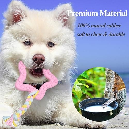 Ousiya 8 Pack Puppy Chew Toy Set Durable Dog Toys for Small Puppy Breeds Teething Toys for Puppies Non-Toxic and Safe Perfect for Training and Playtime thumbnail 4