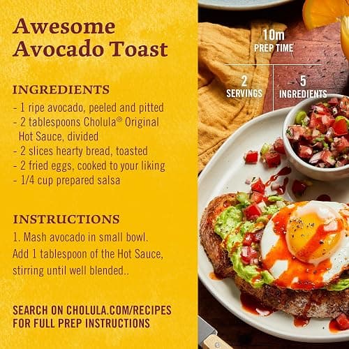 Cholula Hot Sauce Multipack, Original, Product of Mexico, Gift Set Includes Three 12 Fl Oz Bottles, Blend of Arbol & Piquin Peppers with Spices for Eggs, Rice, Tacos, Huevos Rancheros & More, 3 count thumbnail 10