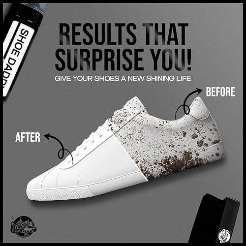 Sneaker Cleaning Kit – Premium Foam Shoe Cleaner with Soft & Stiff Bristle Brushes and Microfiber Towels – Shoe Cleaning Kit for Gym Tennis Sneakers, White Shoes, Leather, Mesh, Knit, Canvas & Nubuck thumbnail 7