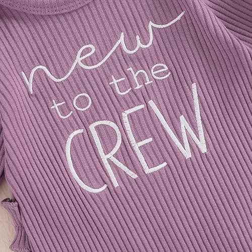 allshope Infant Baby Girl Fall Outfit Sweatshirt Romper Little Sister Lil Sis Long Sleeve Jumpsuit Newborn Clothes thumbnail 5