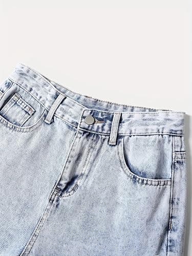 Peakpride Jeans for Teens Girls Baggy Wide Leg Elastic Waist Bowknot Embroidery Denim Pants Y2K Trendy Streetwear 12-16Y - Light Wash - 14 Years thumbnail 4