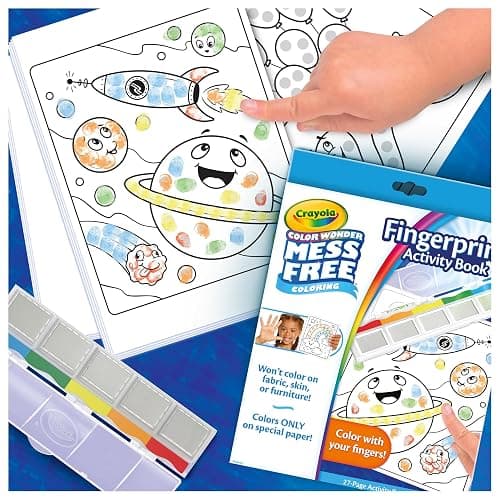 Crayola Color Wonder Mess Free Fingerprint Ink Painting Activity Set, Toddler Finger Painting Alternative, Stocking Stuffers for Kids, Holiday Gifts thumbnail 9