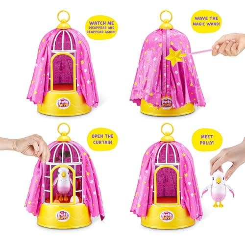Pets Alive Polly The Magic Bird by ZURU, Robotic Toy Pet Bird thumbnail 3