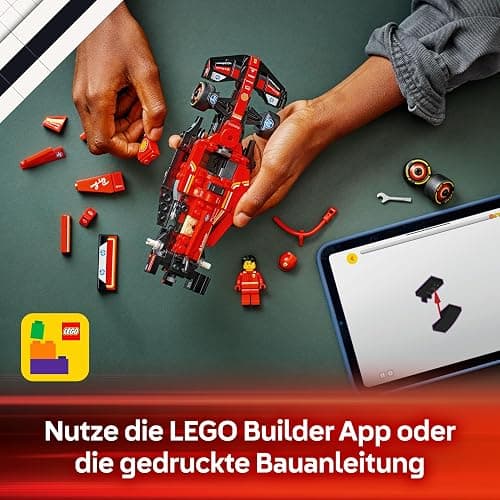 LEGO Speed Champions Ferrari SF-24 F1 Rennauto - Spielzeug mit Formel 1 Minifigur - Rennwagen Bauset - Geschenk zu Weihnachten für Kinder ab 10 Jahren oder Erwachsene Motorsportfans - 77242 thumbnail 8