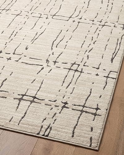Loloi Darby Sand/Dk. Grey 11'-6" x 15' Area Rug | DAR-06 Approx. 11x15 Beige Living room Dining room Bedroom, Contemporary, Sophisticated, Cozy, Hand-Knotted, Area Rug thumbnail 7