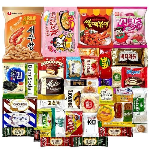 DAGAON Finest Korean Snack Box 42 Count – Variety Snacks Including Korean’s Favorite Chips, Biscuits, Cookies, Pies, Candies. Perfect appetizing Korean treats for any occasions, gifts and everyone. thumbnail 2