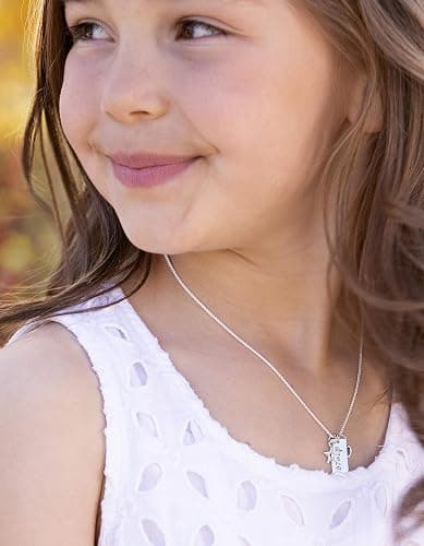 Cherished Moments Girl's 925 Sterling Silver Dance Pendant Necklace with Charms thumbnail 2