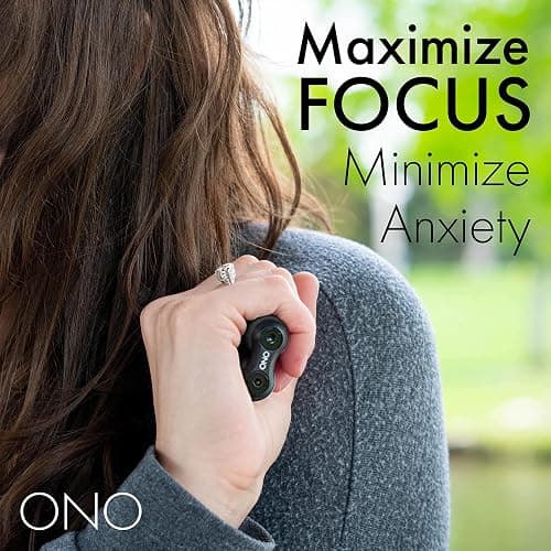 ONO Roller - Handheld Fidget Toy for Adults | Help Relieve Stress, Anxiety, Tension | Promotes Focus, Clarity | Compact, Portable Design (Junior Size/ABS Plastic, Black) thumbnail 6