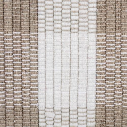 DII Buffalo Check Rug Collection, Hand Dyed Reversible Chindi Rug, 26x40, Stone/Cream thumbnail 3