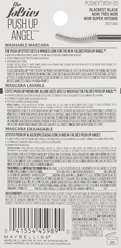 Maybelline Volum' Express Falsies Push Up Angel Washable Mascara, Blackest Black, 1 Count thumbnail 3