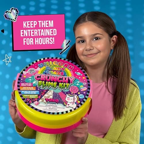YOLO Unicorn Candy Craze Slime Kit – DIY Holiday Unicorn Slime Set for Girls with 40+ Add-Ins, Glitter & Cloud Slime Supplies, Xmas Gift for Kids 8–12 thumbnail 2