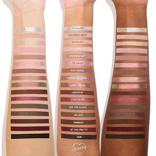 ColourPop After Hours Eyeshadow Palette - Smokey Mauve Makeup Palette with Metallic, Matte, Glitter & Matte Sparkle Finishes - Buildable, Blendable & High-Pigment Formula (0.65 oz) thumbnail 4