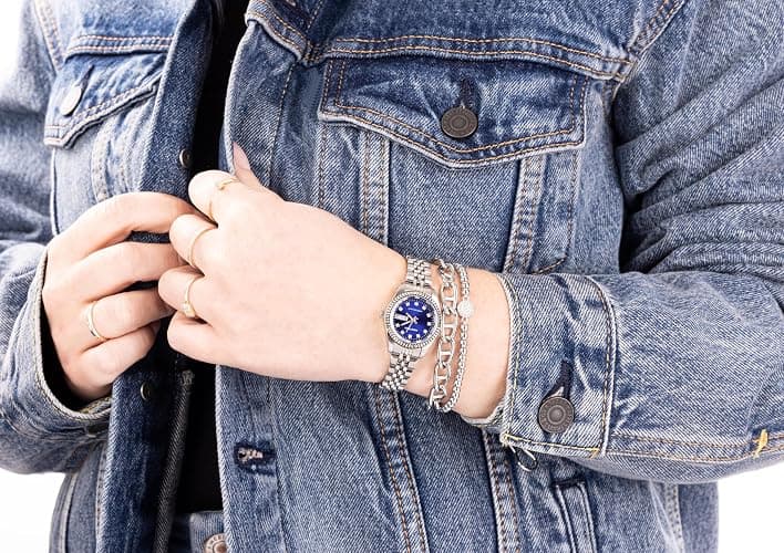 Armitron Women's Genuine Crystal Accented Bracelet Watch, 75-2475 thumbnail 5