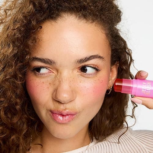 Revolution Beauty, Jelly Blush Stick Lip & Cheek Stain, Long-Lasting & Buildable with Hyaluronic Acid & Aloe, Vegan & Cruelty-Free, Strawberry Pink thumbnail 5